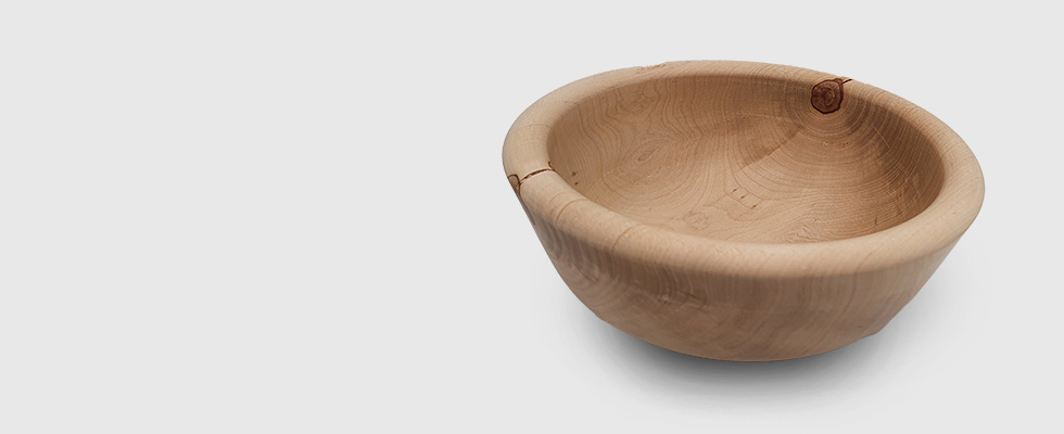 Holzschüssel Obstholz natur